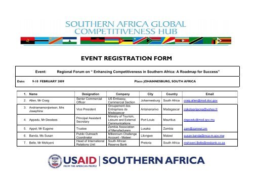 Regional Forum- Participants List.pdf - tips