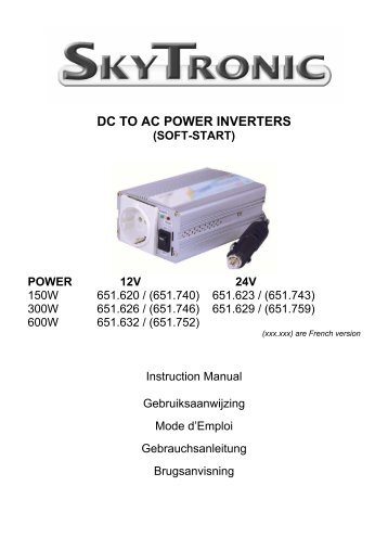 dc to ac power inverters (soft-start) - TLC Electrical Supplies