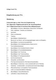 Entgeltordnung zum TV-L Gliederung - TdL