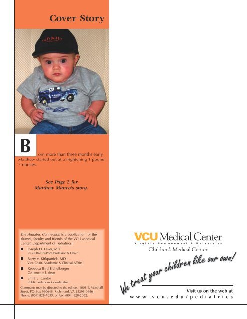 201596 VCU Peds Newsletter - Virginia Commonwealth University ...