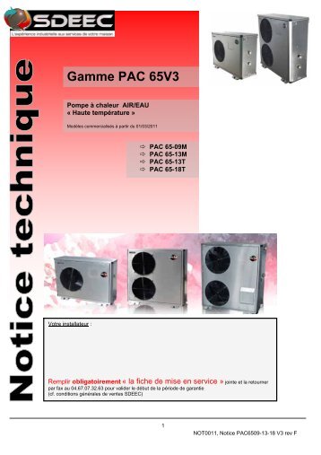 Gamme PAC 65V3 - Sdeec
