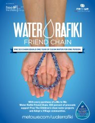 With every purchase of a Me to We Water Rafiki Friend Chain, 100 ...