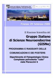 programma e riassunti delle comunicazioni e dei posters - Anatomia ...