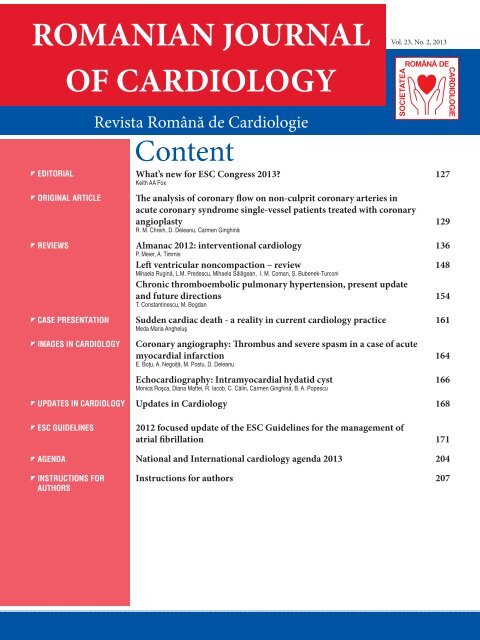 Untitled - Romanian Journal of Cardiology