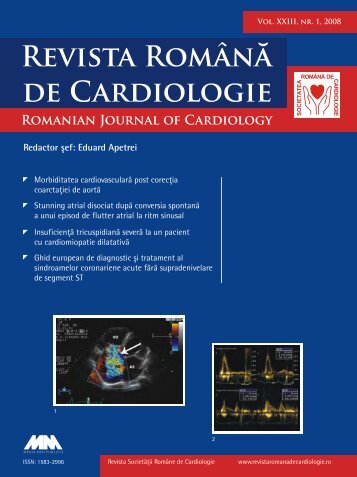 Nr. 1, 2008 - Romanian Journal of Cardiology