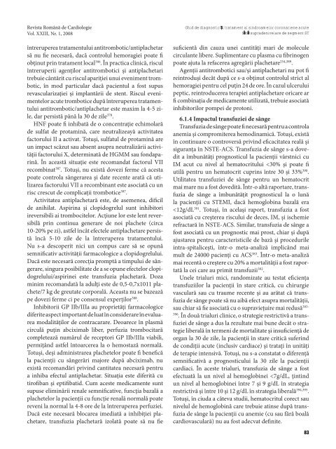 Nr. 1, 2008 - Romanian Journal of Cardiology