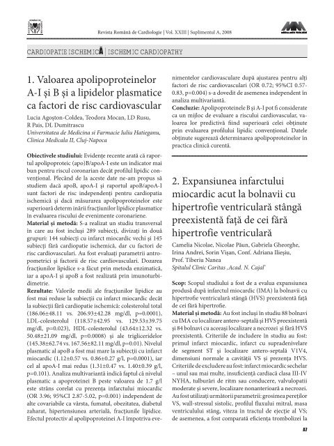 Untitled - Romanian Journal of Cardiology