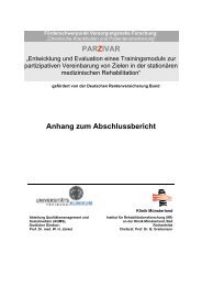 Anhang Abschlussbericht - Chronische Krankheiten und ...