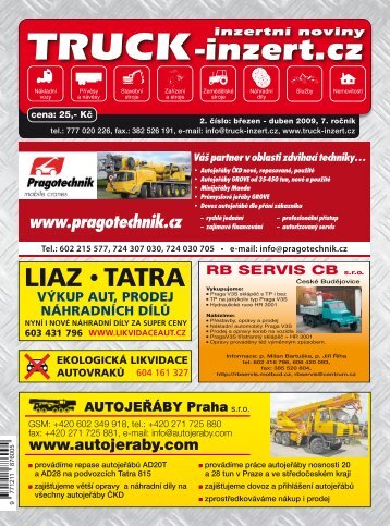 Info na tel.: 602 719 265 - TRUCK-inzert.cz