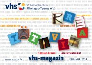 vhs-magazin - vhs Rheingau-Taunus eV