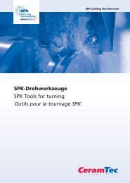 SPK-Drehwerkzeuge SPK Tools for turning Outils pour ... - CeramTec