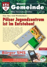 Pressebericht Pölser Gemeindenachrichten