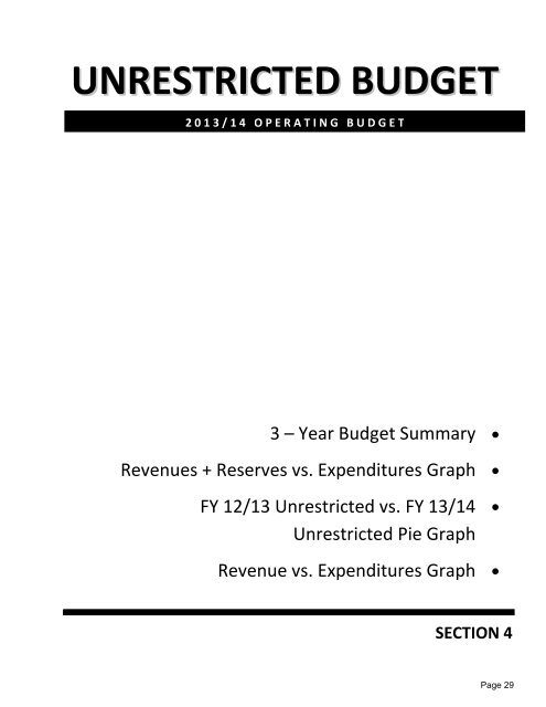 Fiscal Year 2013-14 - Lake Tahoe Community College