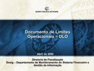 DLO Documento de Limites Operacionais - Banco Central do Brasil