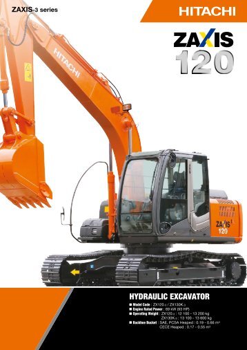 HYDRAULIC EXCAVATOR - Hitachi Construction Machinery