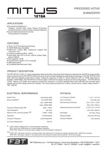 MITUS 121SA.cdr - FBT