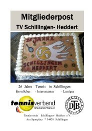 Vereinszeitung April 2012 - Tennisverein Schillingen- Heddert