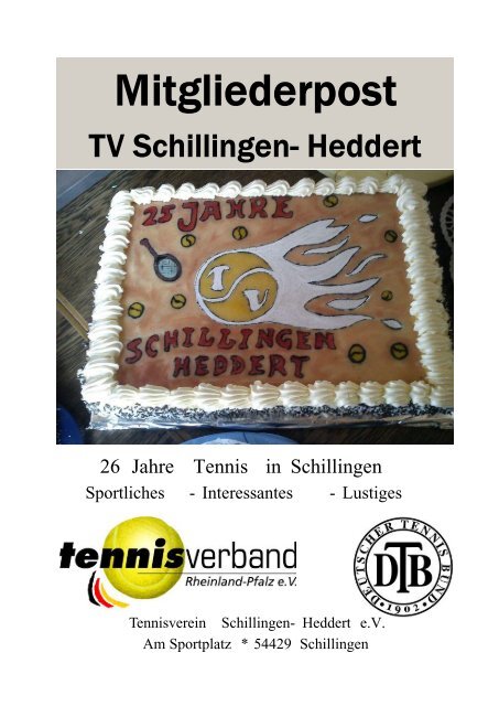 Vereinszeitung April 2012 - Tennisverein Schillingen- Heddert