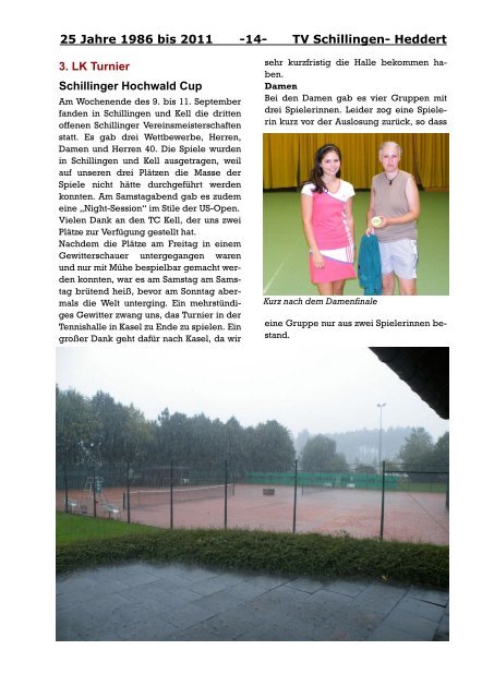 Vereinszeitung April 2012 - Tennisverein Schillingen- Heddert