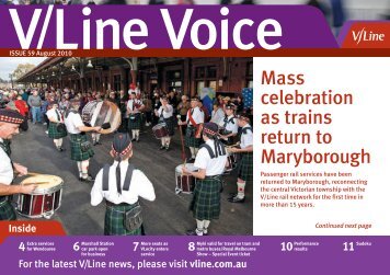 Mass celebration as trains return to Maryborough - V/Line