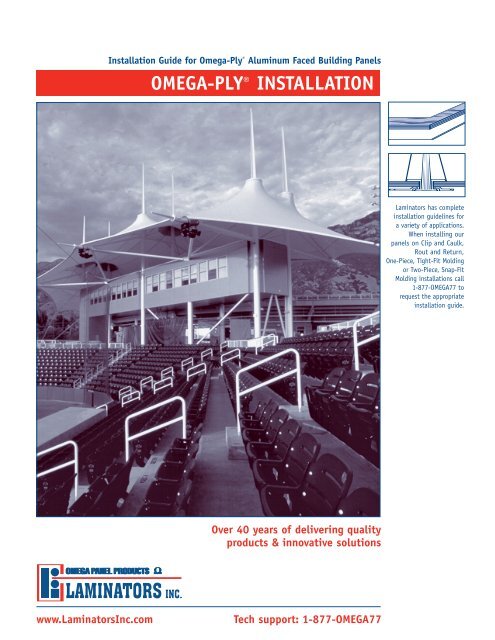 Omega-Ply Installation Manual - Laminators Inc.