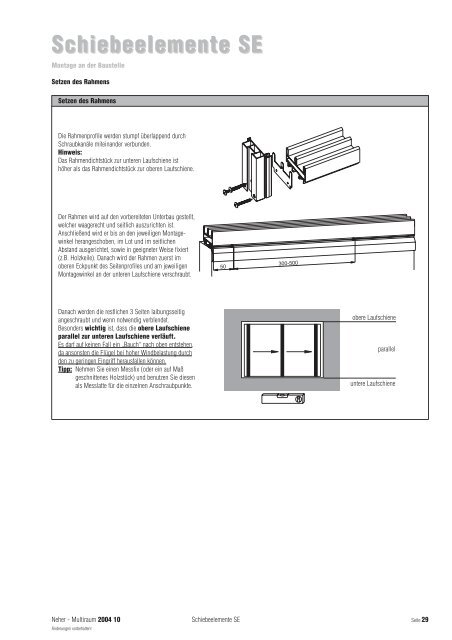 Neher Multiraum GmbH  - ALU-Delux Systeme mit Profil GmbH