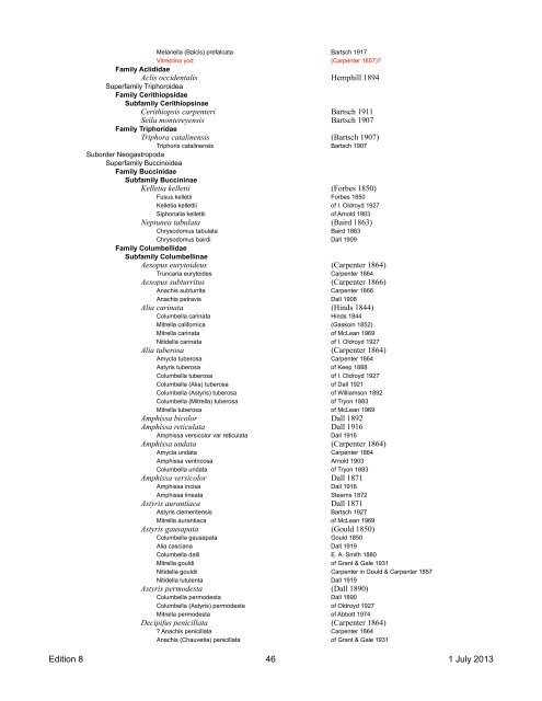 A Taxonomic Listing of Benthic Macro- and Megainvertebrates - scamit