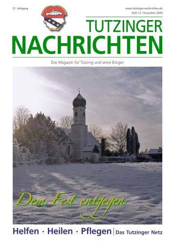 Download Heft 12 / Dezember 2009 - Tutzinger Nachrichten