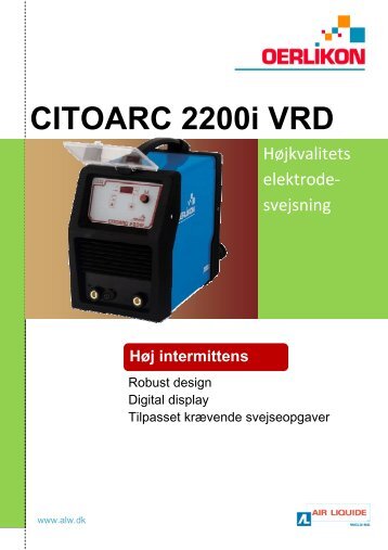 Citoarc 2200i VRD DK.pdf - Oerlikon