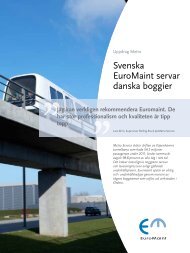 Svenska EuroMaint servar danska boggier - EuroMaint Rail