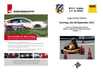 M S C Velden e.V. im ADAC Jugend-Kart-Slalom Sonntag, den 09 ...