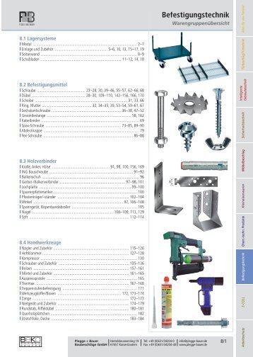 Befestigungstechnik - Plegge und Bauer Baubeschläge GmbH