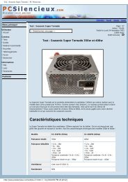 Test : Seasonic Super Tornado :: PC Silencieux