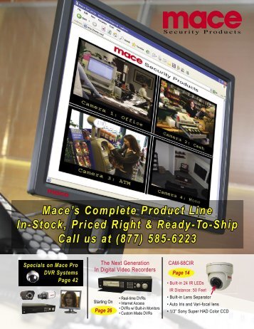 mace pro dvr systems - CWS Home Security
