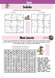 Mots barrés Sudoku Jeux - Le Canard Gascon