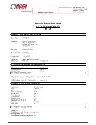 Material Safety Data Sheet 8.57m Lithium Chloride 40461 - AquaLab