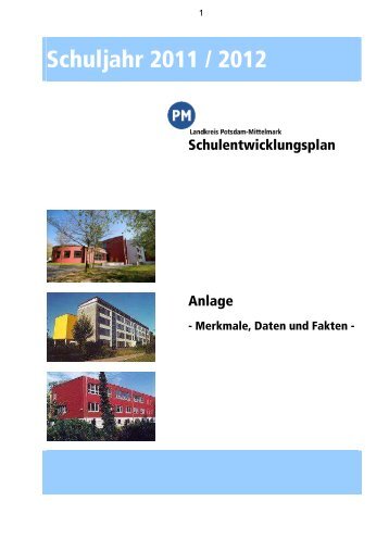 Anlage "Merkmale, Daten und Fakten" 2011/2012 - Landkreis ...