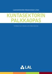 kuntasektorin palkkaopas - Luonnontieteiden akateemisten liitto