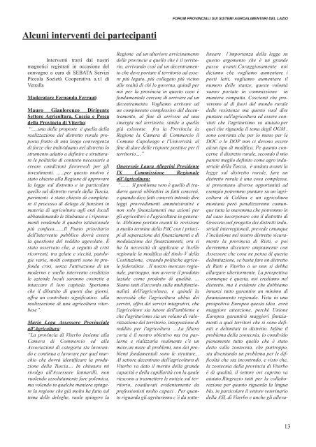 Quaderno di statistica n° 1/2004 - Provincia di Viterbo