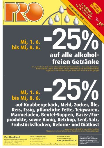 auf alle alkohol- freien Getränke - Pro Kaufland