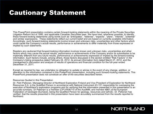 Ladda hem - Northland Resources