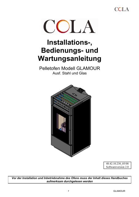 Installations-, Bedienungs- und Wartungsanleitung