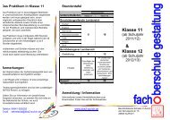 Flyer zur Schulform - BBS II Aurich