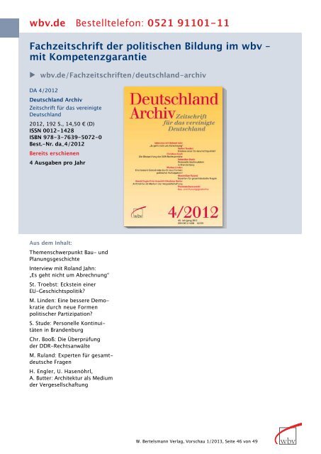 0521 91101-11 - W. Bertelsmann Verlag