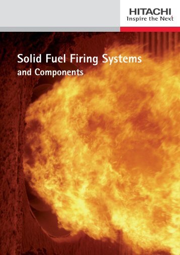 Solid Fuel Firing Systems - Hitachi Power Europe GmbH