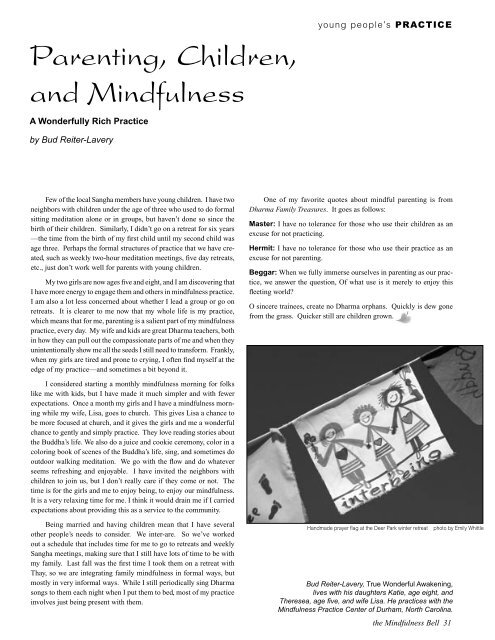 View full issue in PDF - The Mindfulness Bell