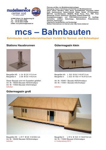 mcs â€“ Bahnbauten - mobasi