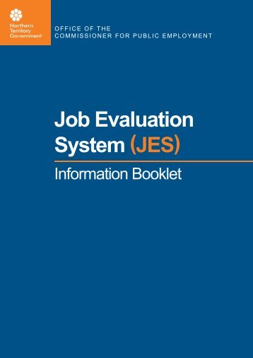 Job Evaluation System (JES) - Office of the Commissioner for Public ...