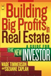 Building Big Profits in Real Estate: A Guide for The New Investor