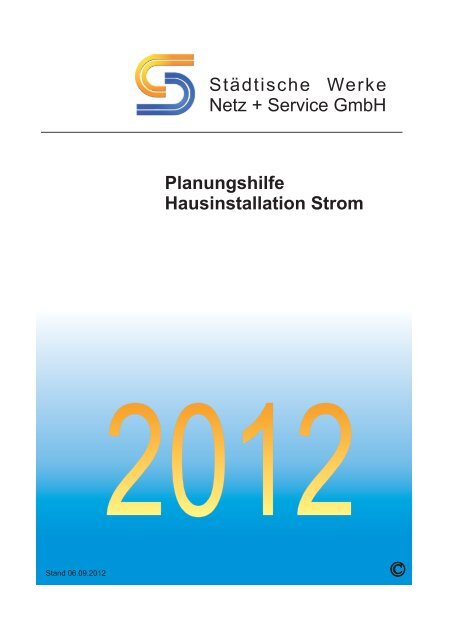 Planungshilfe Hausinstallation Strom - Netz plus Service GmbH